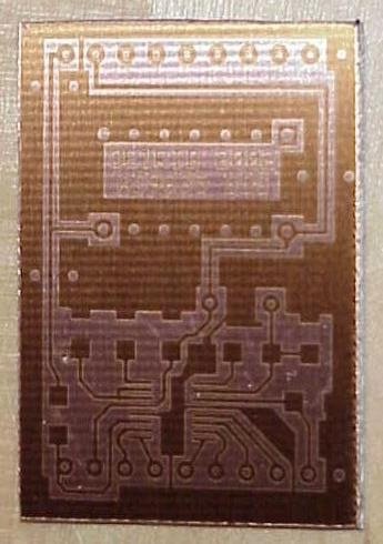 Developed PCB