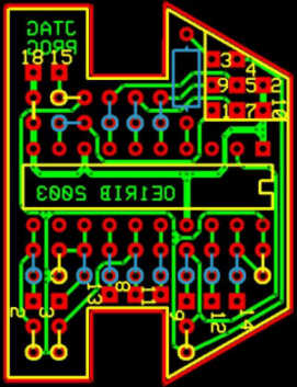 Component positions for the programmer