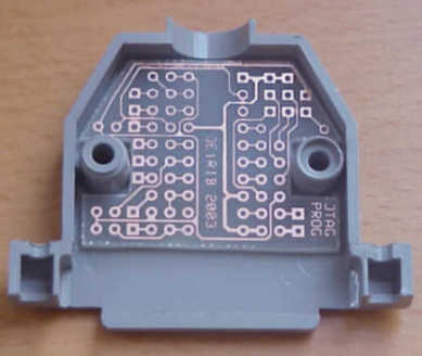 The JTAG programmer PCB inside the LPT Plug