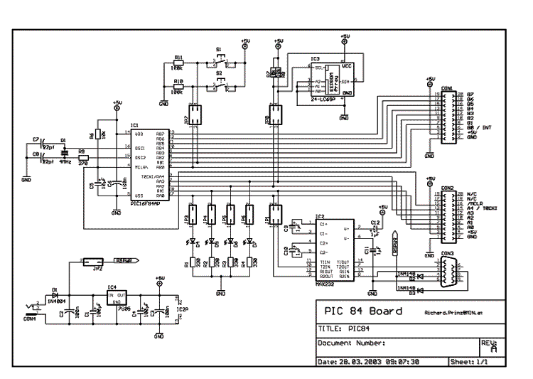 PIC Board schematic