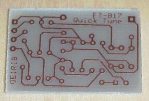 The etched PCB